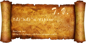 Tőkés Viktor névjegykártya