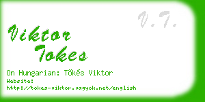 viktor tokes business card